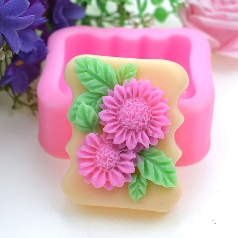 3D Quadratische Blume Silikon  – Soap Making Homemade Bewertung und Preis
