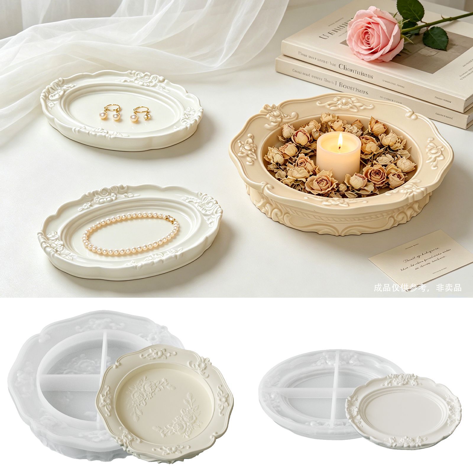 Elegante Vintage Barock-Spitze – Soap Making Tray Bewertung und Preis