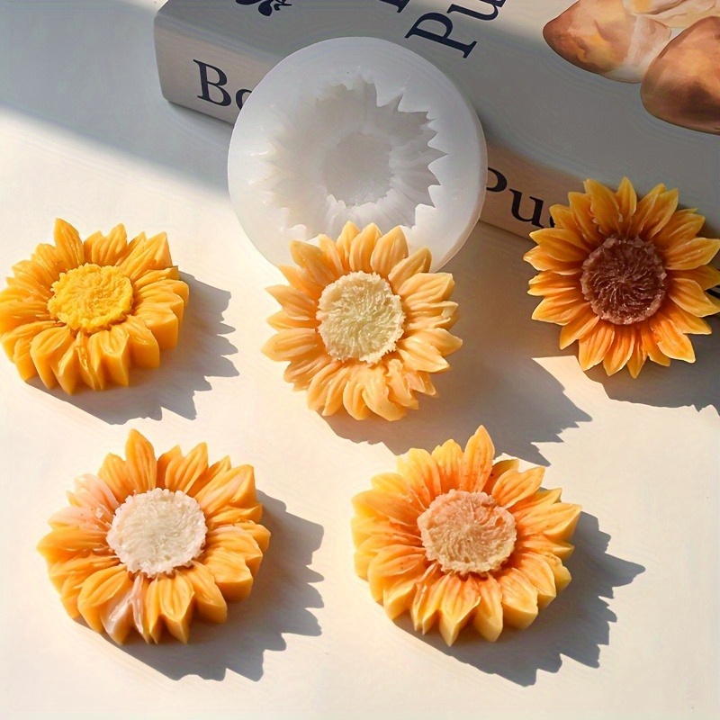 Lebendige 3D-Sonnenblumen-Sili – Soap Making Gloves Bewertung und Preis