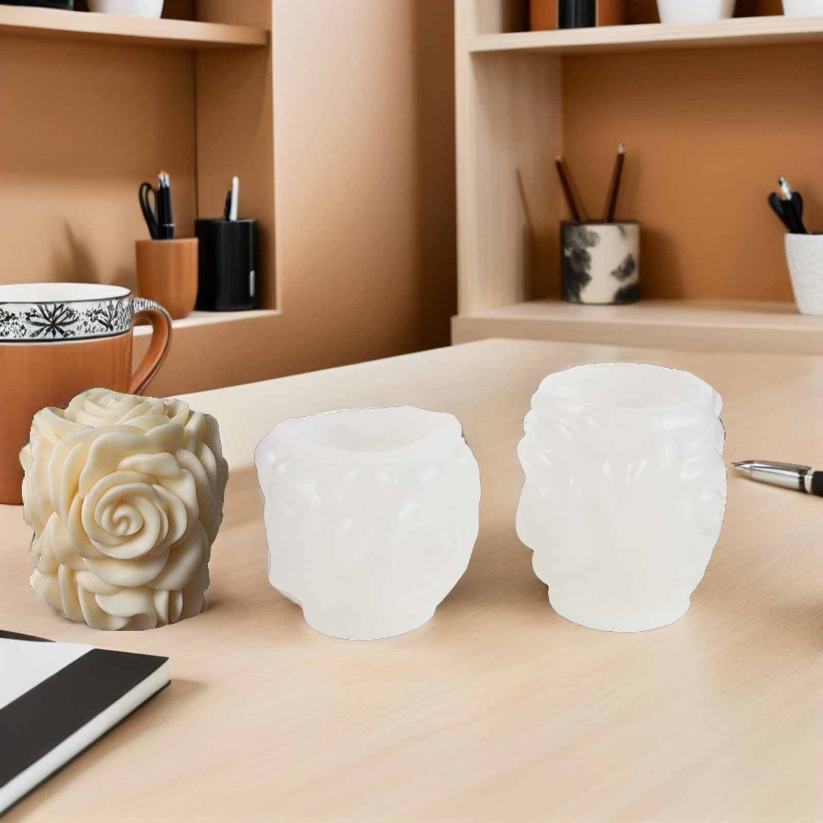 2 Stück Rosen-Silikonformen DI – Soap Making Homemade Bewertung und Preis
