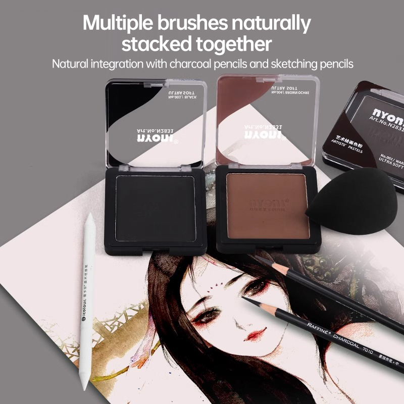 Nyoni 6 Farben trocken nass Sk – Activated Charcoal Powder Bewertung und Preis