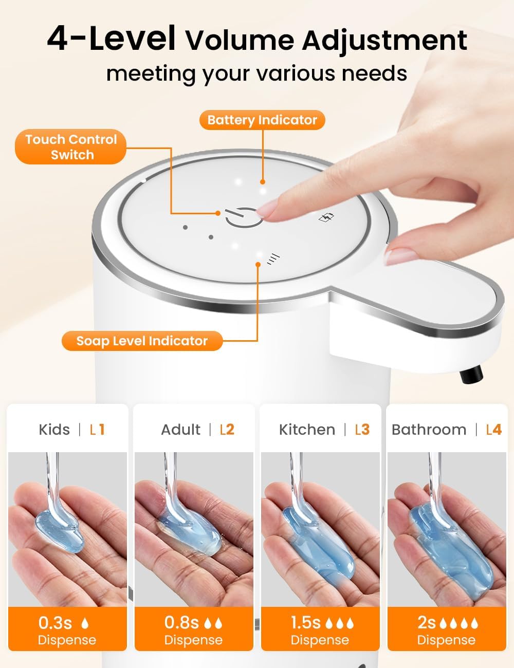 380ML Kapazität, Lichtanzeige, – Soap Making Machine Bewertung und Preis
