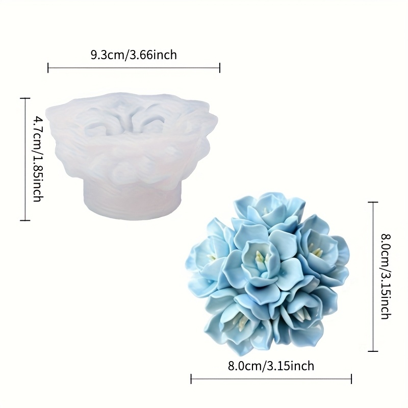 1 Silikonform für Hortensienke – Soap Making Tray Bewertung und Preis
