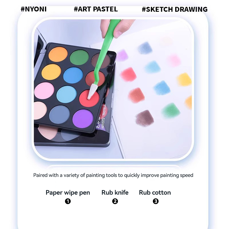 NYONI 12 Farben Ultra Soft Art – Activated Charcoal Powder Bewertung und Preis